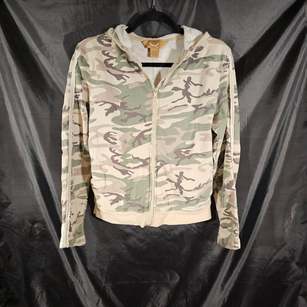 Cocoa camo hooded sweatshirt. Size L